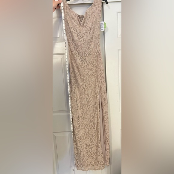 Sequin Hearts | NWT Champagne Lace Gown - Picture 4 of 17